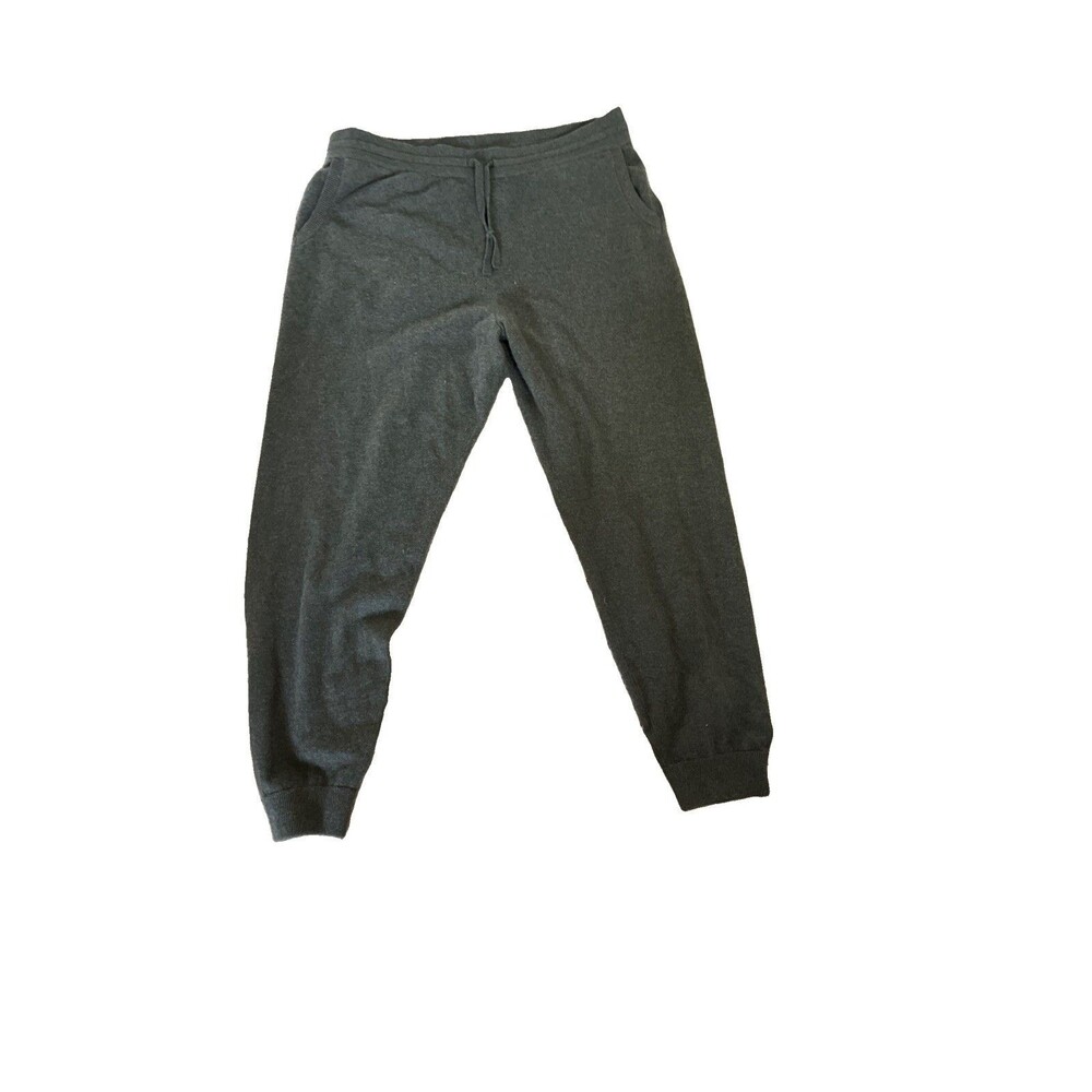 NAADAM Jogger Pants Womens XL Olive Green 100% Cashmere Oversized Cuffed Lounge
